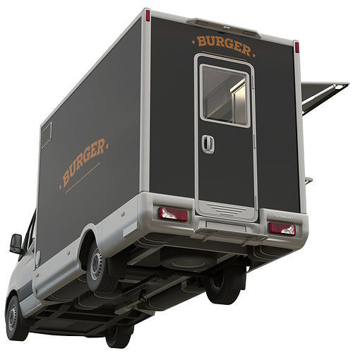 Sprinter Food Truck 3D model 3