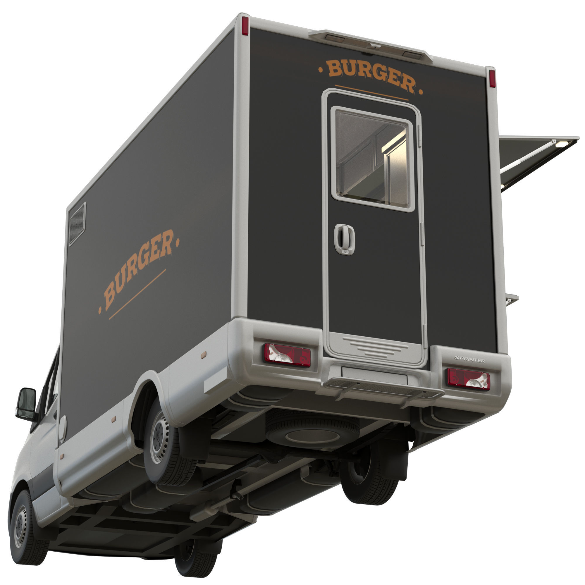 Sprinter Food Truck 3D model_2
