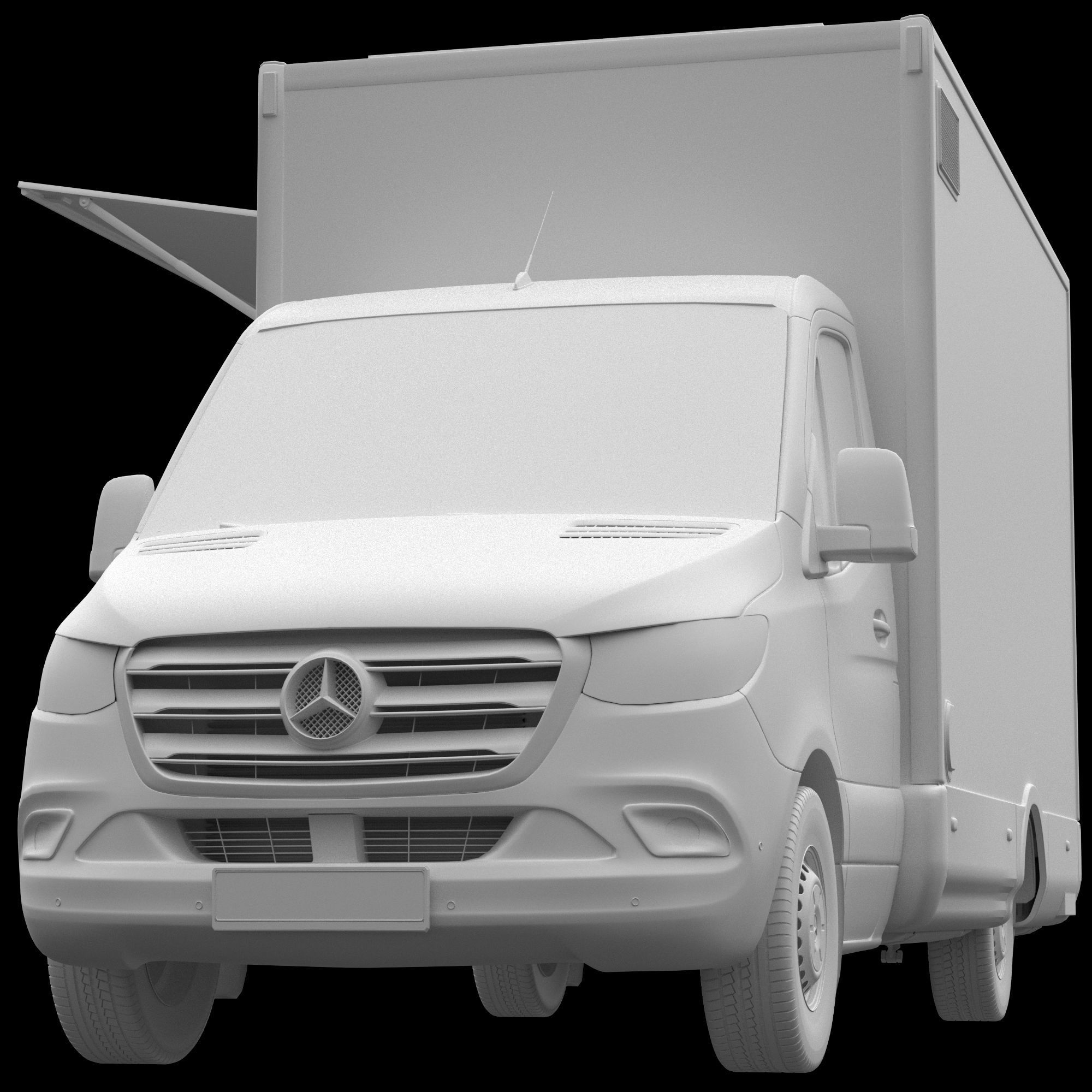 Sprinter Food Truck 3D model_13