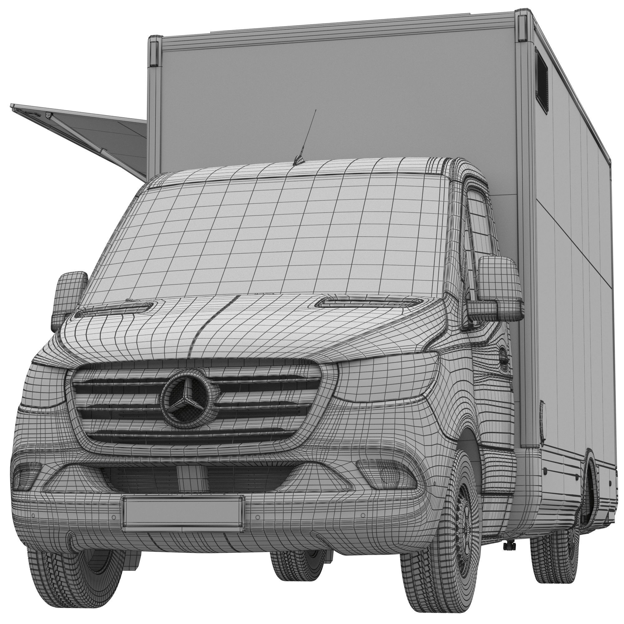 Sprinter Food Truck 3D model_14