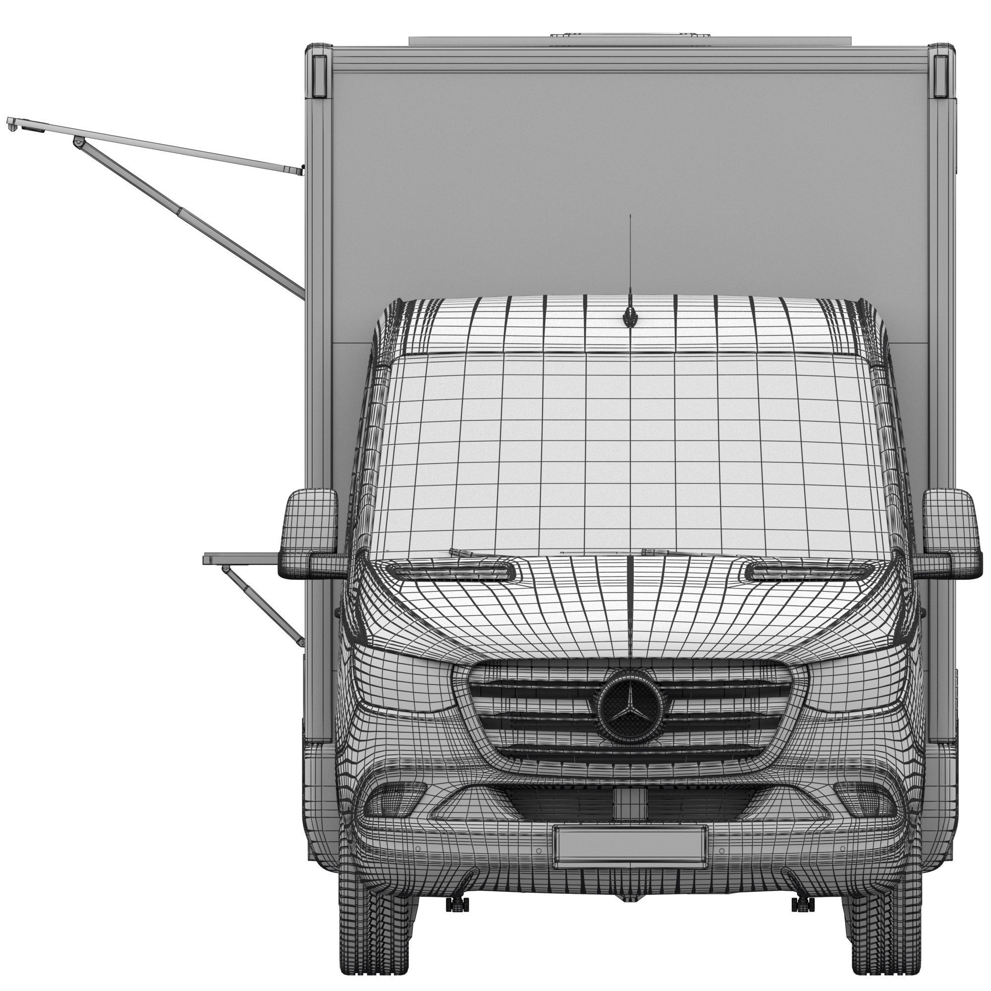 Sprinter Food Truck 3D model_16
