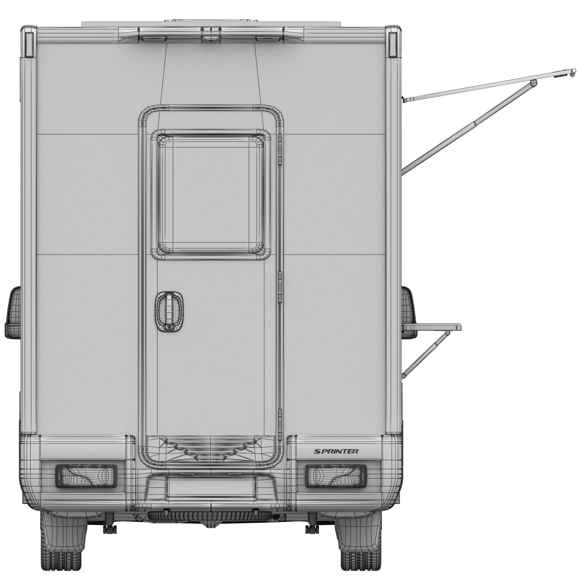 Sprinter Food Truck 3D model_17