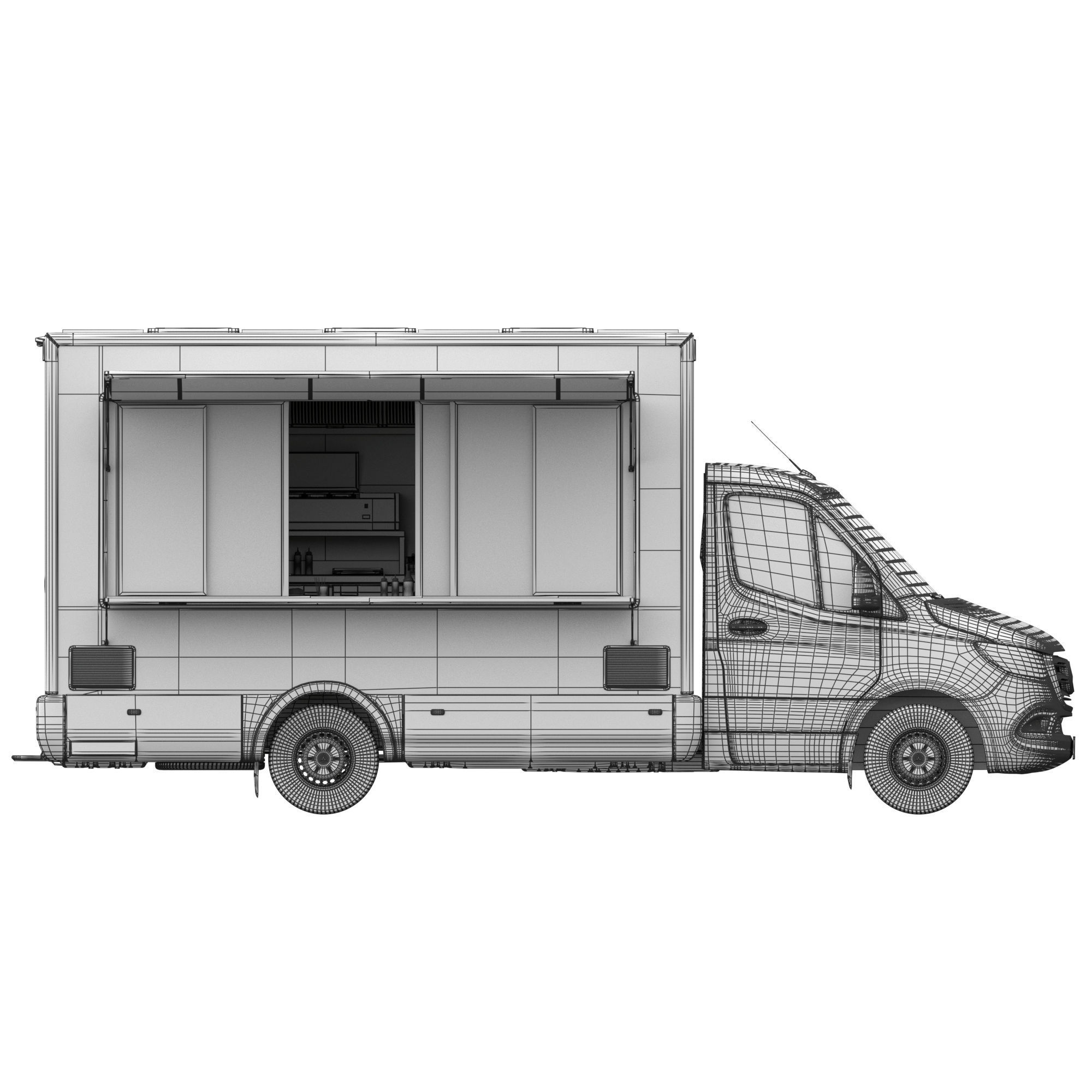 Sprinter Food Truck 3D model_18