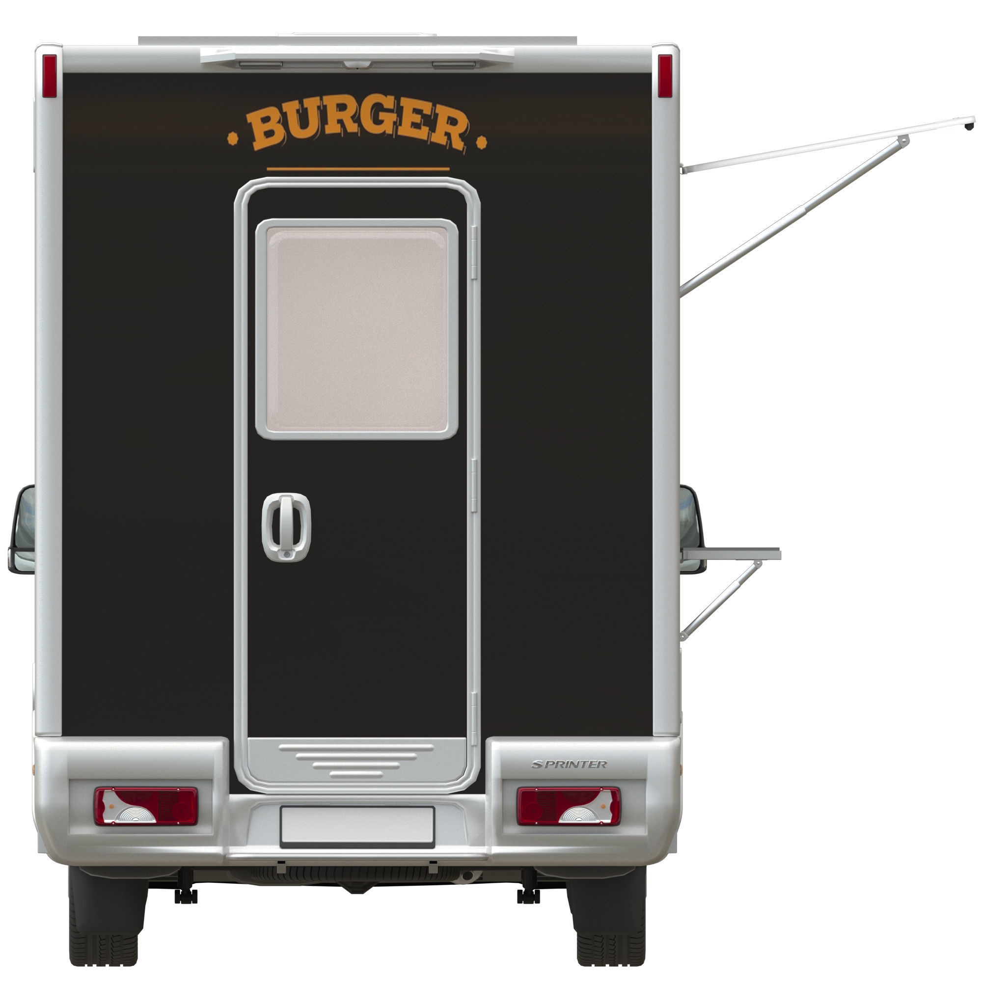 Sprinter Food Truck 3D model_8