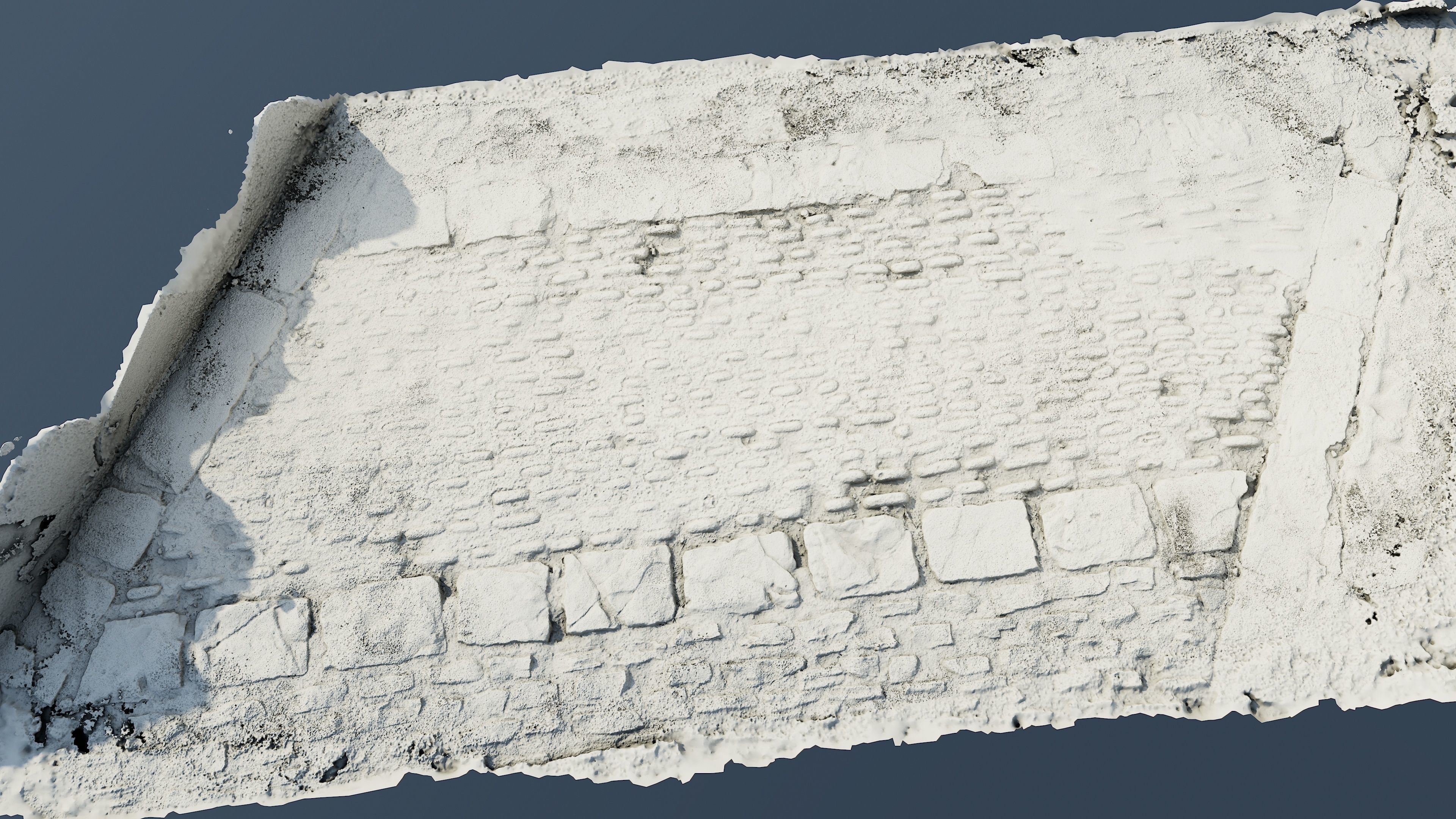 scanminicobble01 close up of cobblestone street 3D model_2