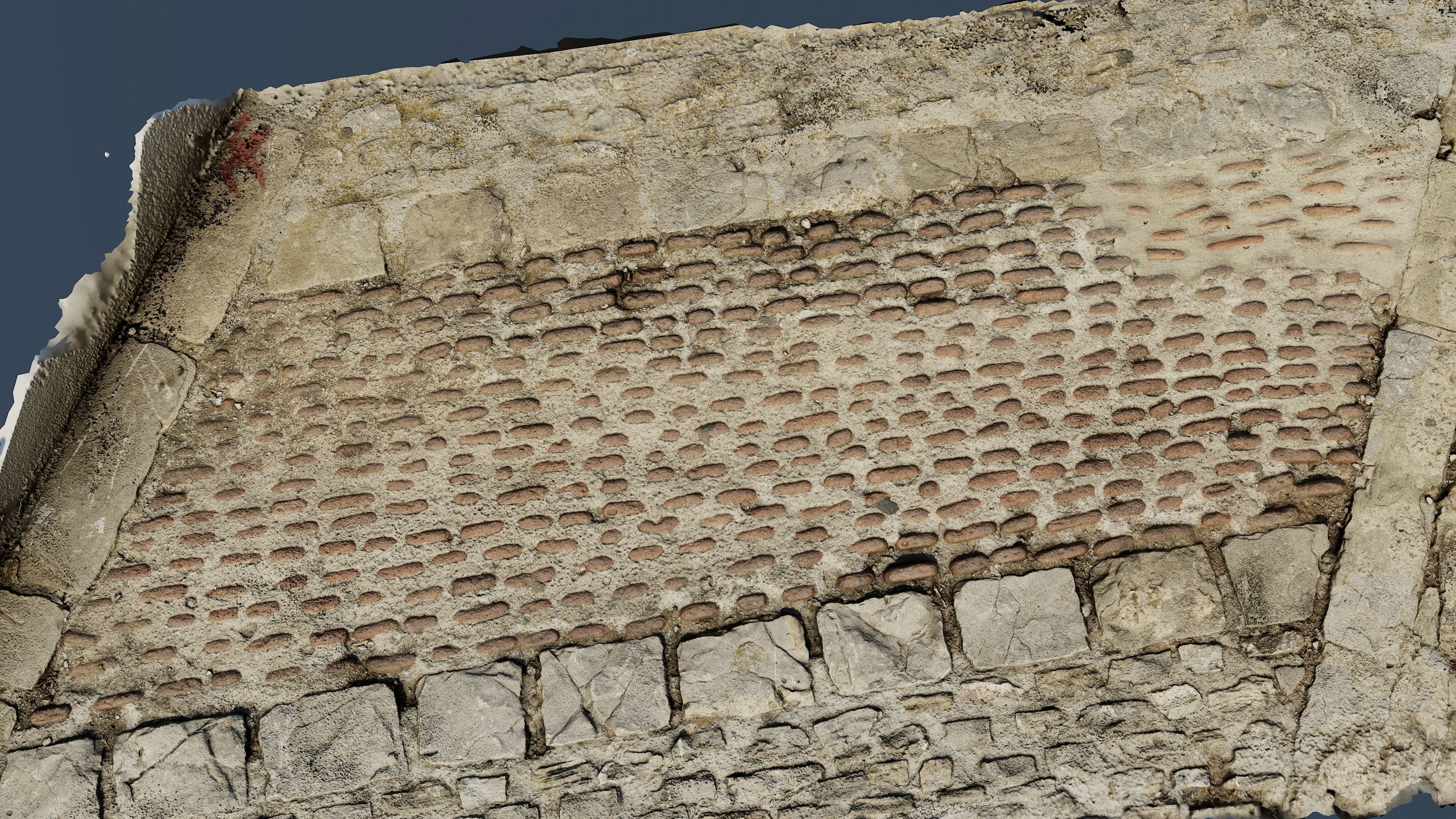 scanminicobble01 close up of cobblestone street 3D model_7