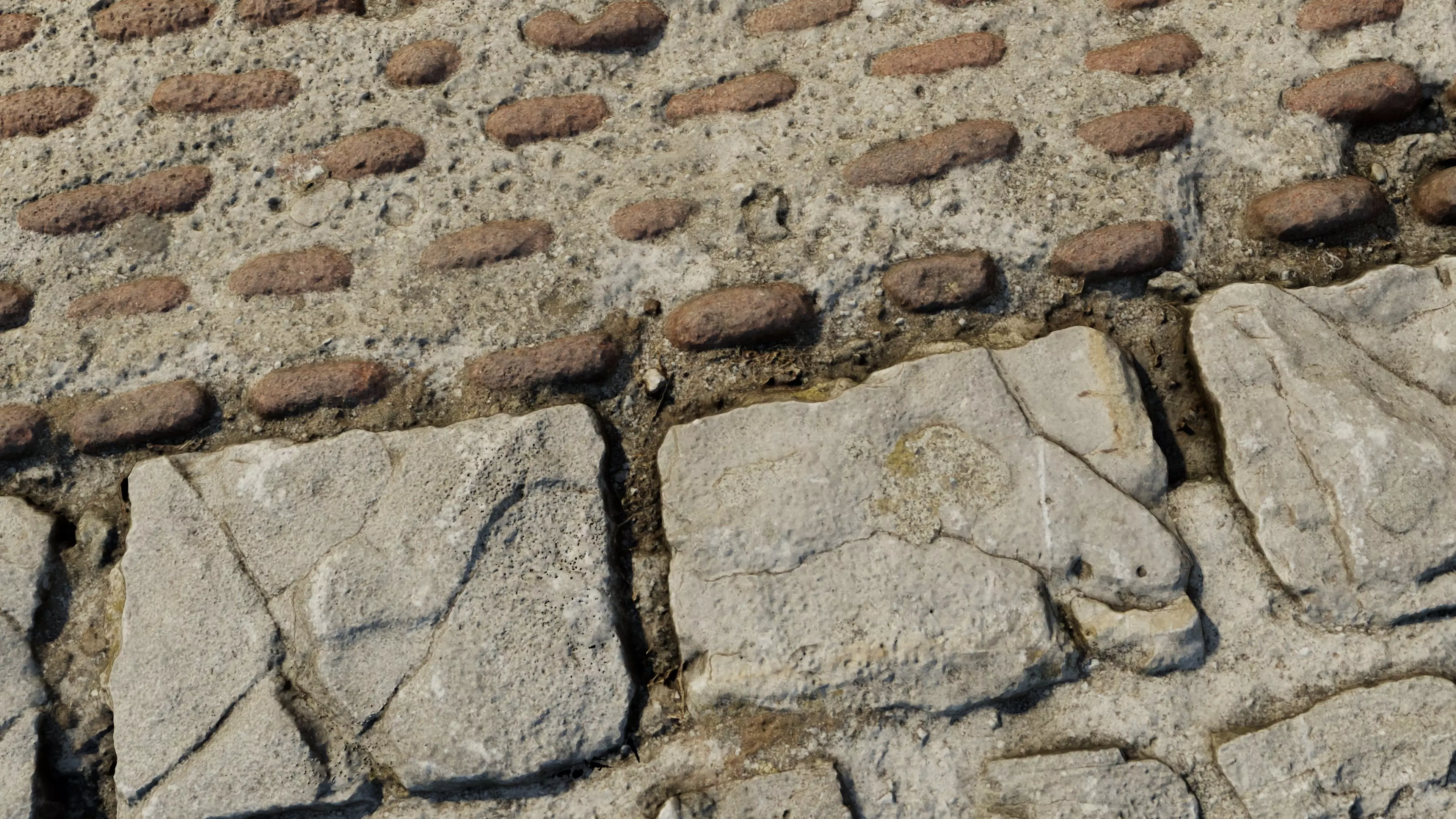 scanminicobble01 close up of cobblestone street 3D model_0