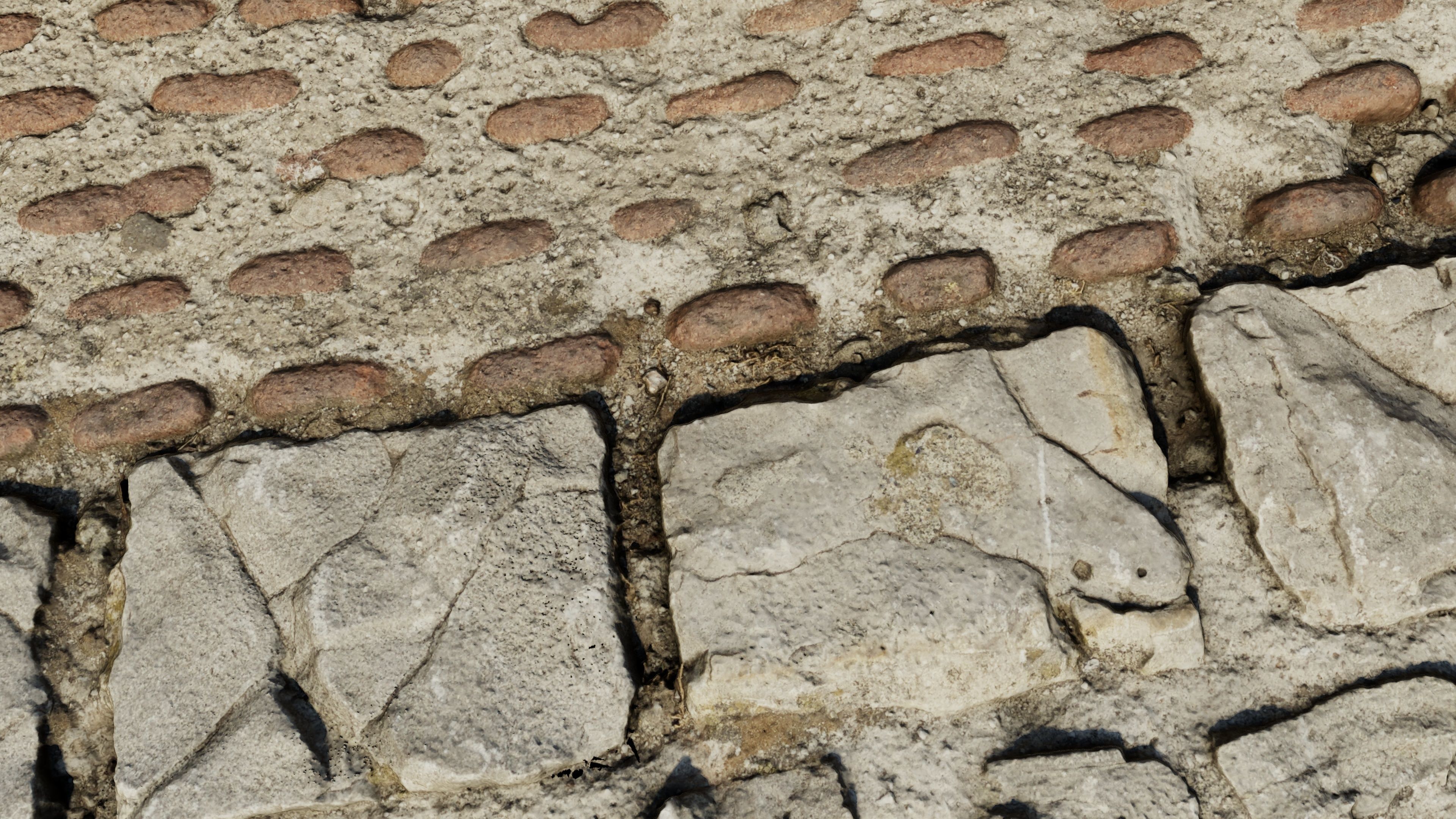 scanminicobble01 close up of cobblestone street 3D model_6