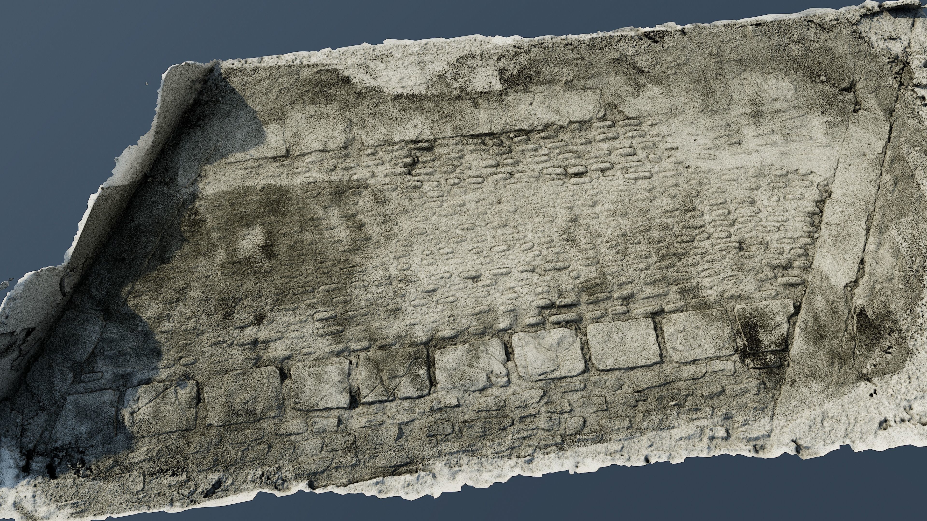 scanminicobble01 close up of cobblestone street 3D model_3