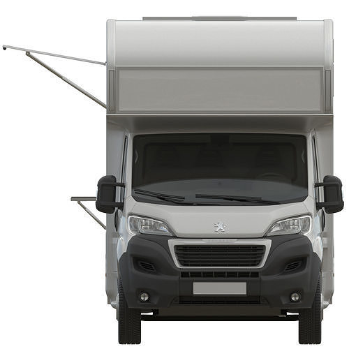 Food Truck New Peugeot Boxter  3D model 6