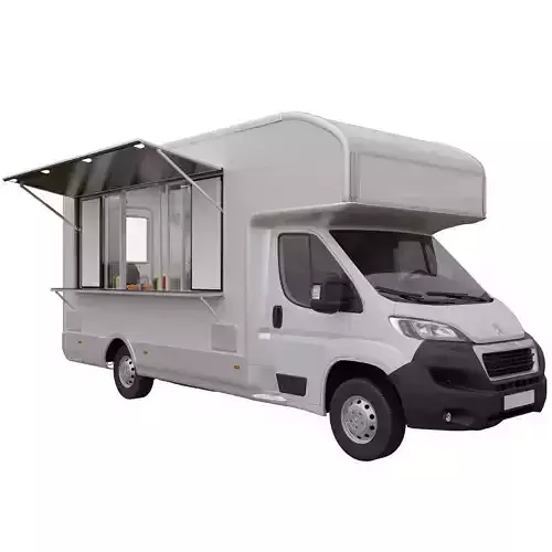 Food Truck New Peugeot Boxter  3D model