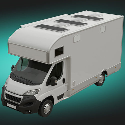 Food Truck New Peugeot Boxter  3D model 4