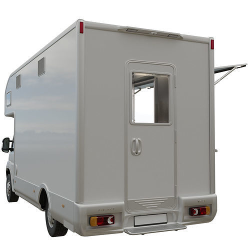 Food Truck New Peugeot Boxter  3D model 3