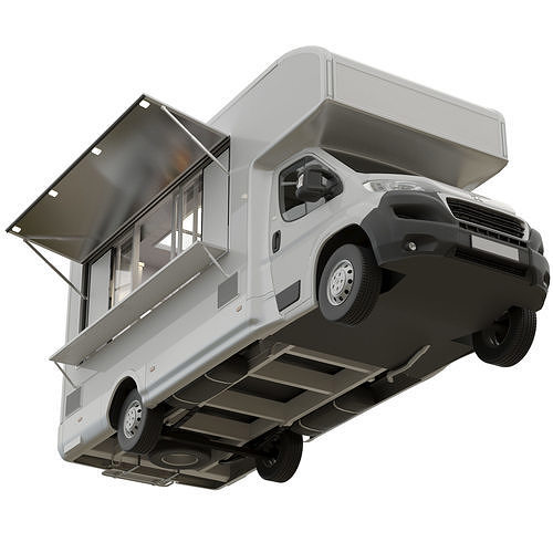 Food Truck New Peugeot Boxter  3D model 5