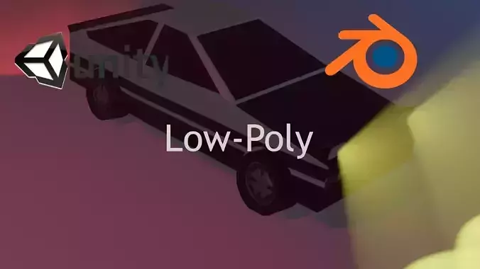 Low-poly Toyota AE86