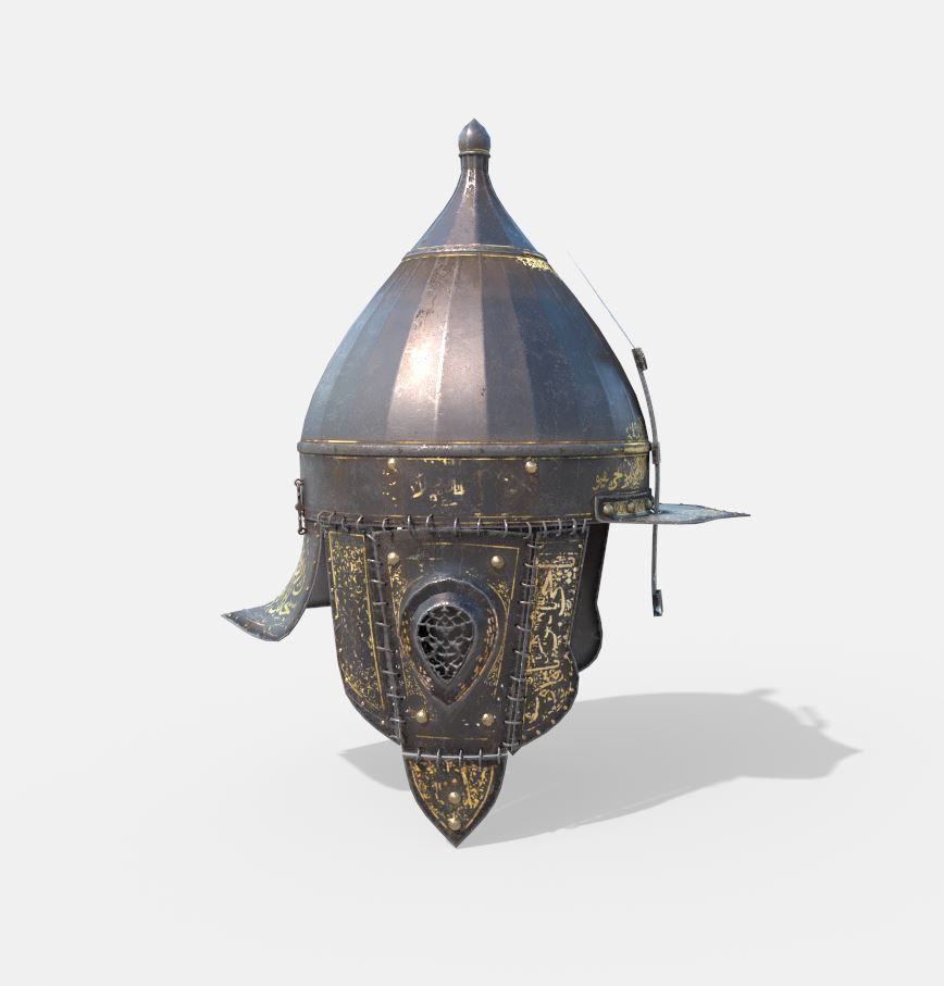 Arabesque - Ottoman Helmet 3D model_3