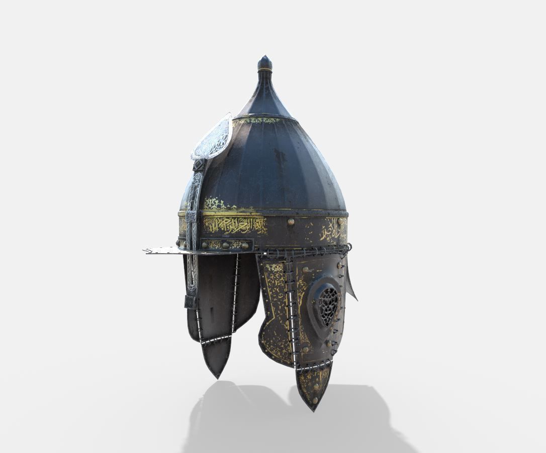 Arabesque - Ottoman Helmet 3D model_6