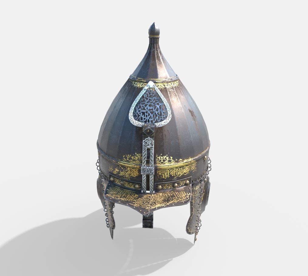 Arabesque - Ottoman Helmet 3D model_1