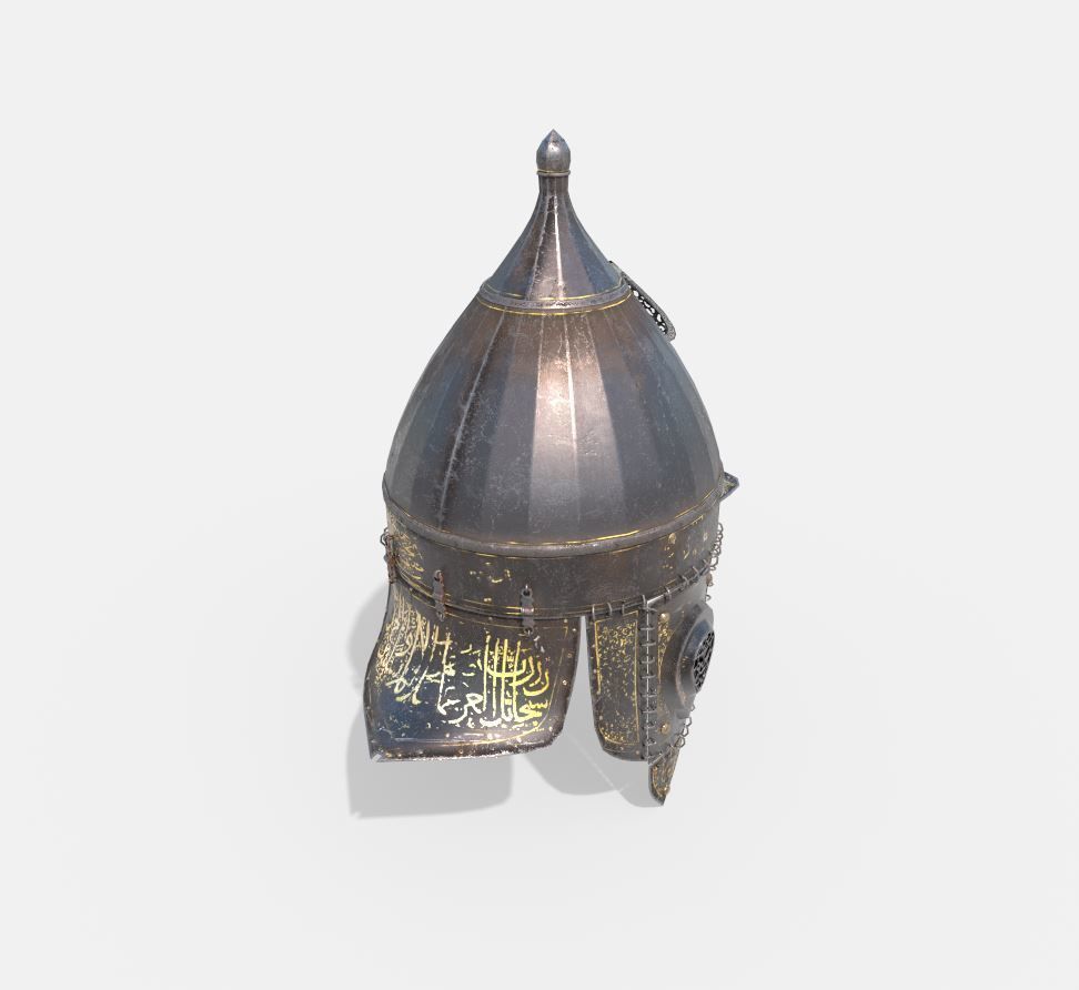 Arabesque - Ottoman Helmet 3D model_4