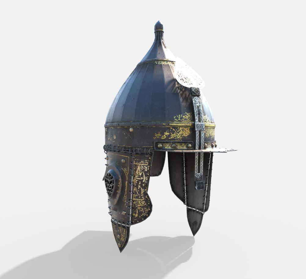 Arabesque - Ottoman Helmet 3D model_2