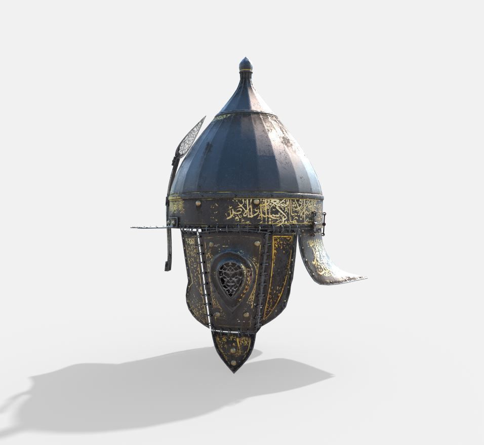 Arabesque - Ottoman Helmet 3D model_5