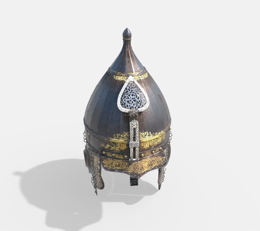 Arabesque - Ottoman Helmet 3D model_7