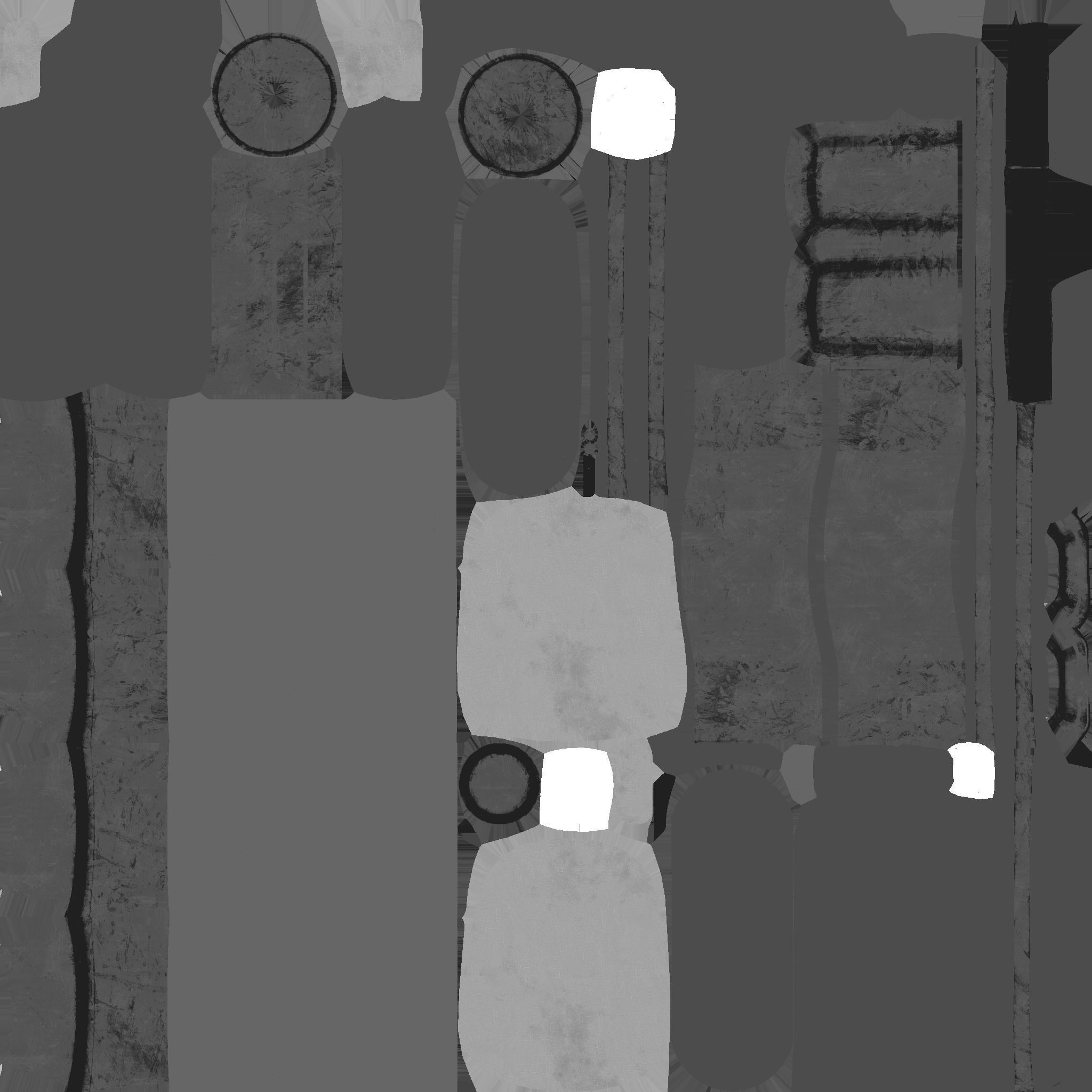 Jetpack E09 Green Metal - SciFi Character Design Low-poly 3D model_22