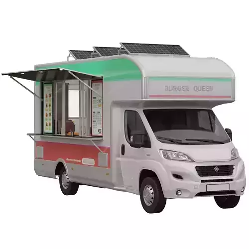 Food Truck Fiat Ducato 3D model