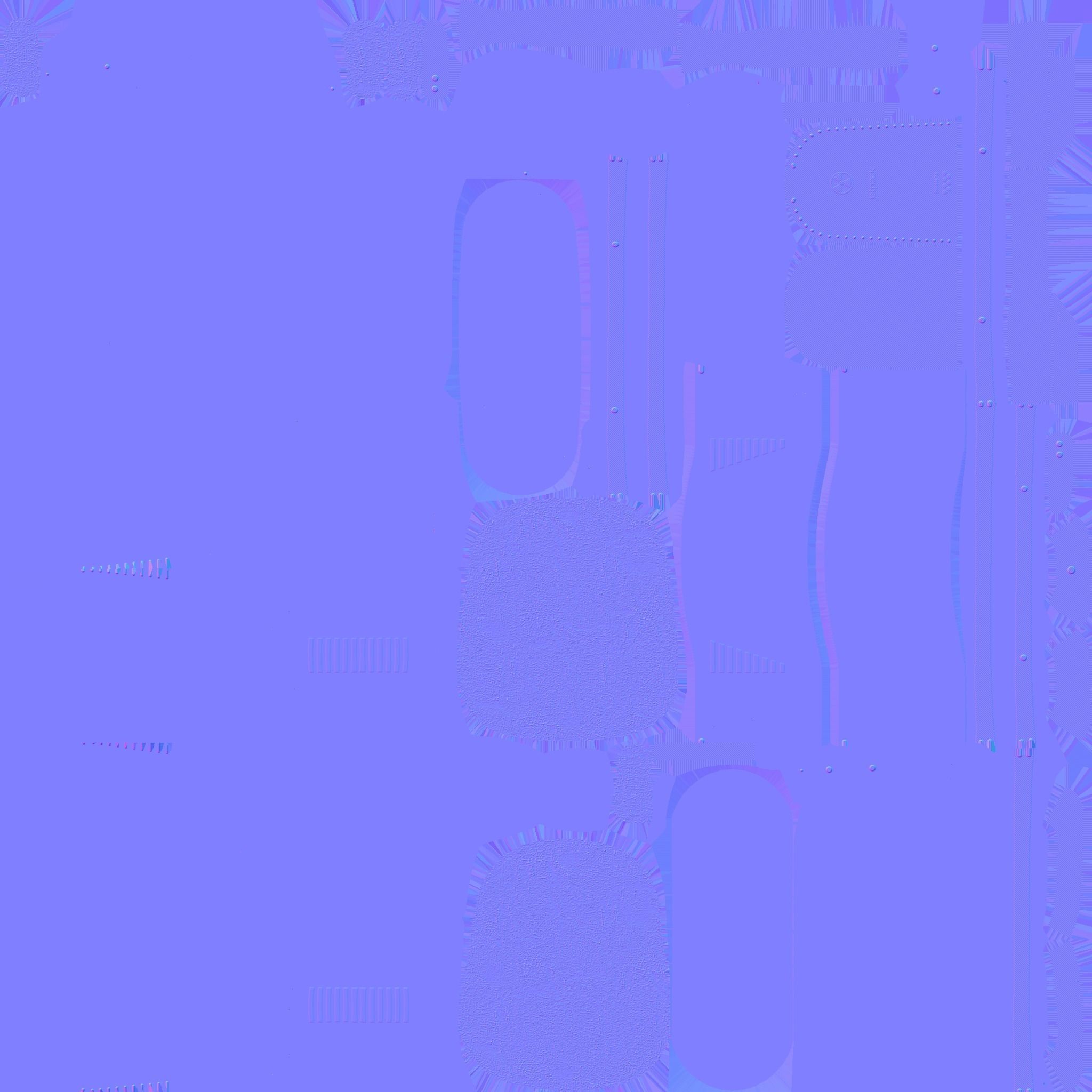 Jetpack E10 Blue Bronze - SciFi Character Design Low-poly 3D model_24