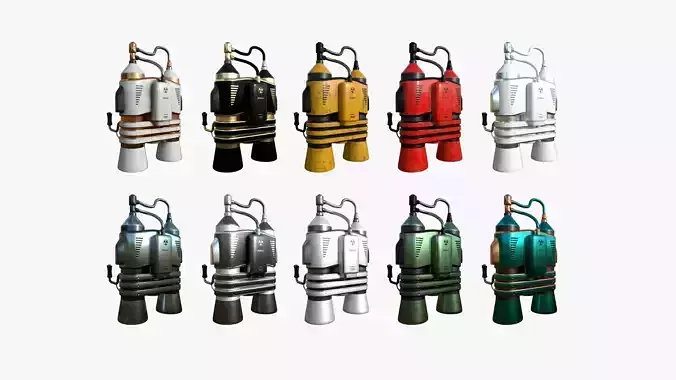 10 Jetpacks E Collection - SciFi Character Design 