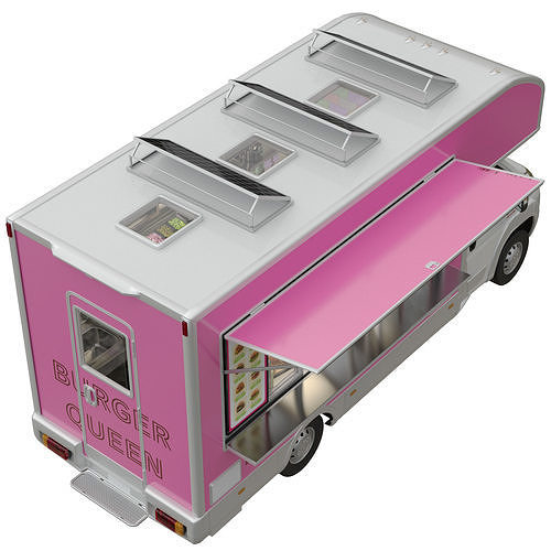 Food Truck RAM PROMASTER 3D model 4