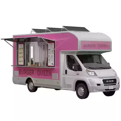 Food Truck RAM PROMASTER 3D model