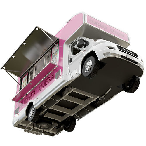 Food Truck RAM PROMASTER 3D model 5