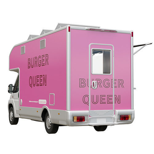 Food Truck RAM PROMASTER 3D model 3