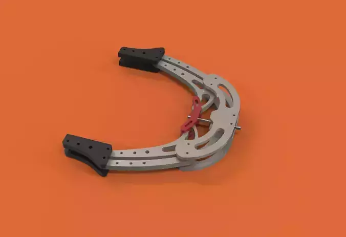 Mechanical Robotic gripper arm 2 finger with linear screw drive 3D print model