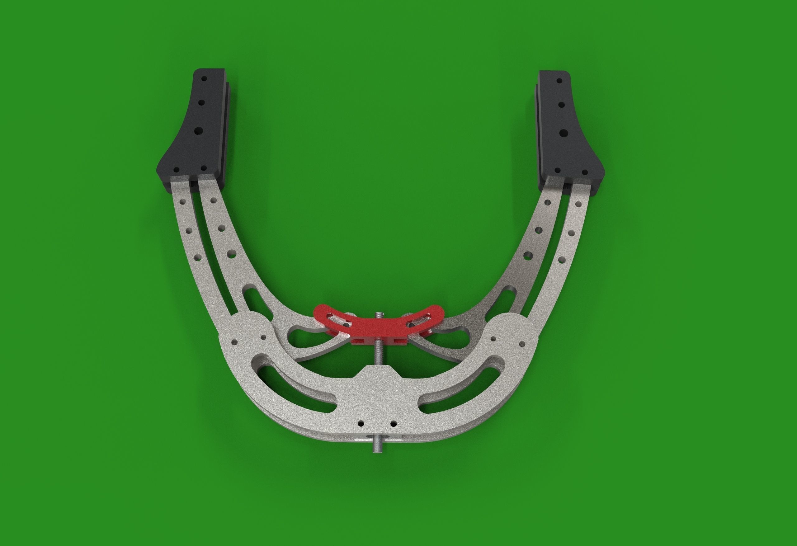 Mechanical Robotic gripper arm 2 finger with linear screw drive 3D print model_10