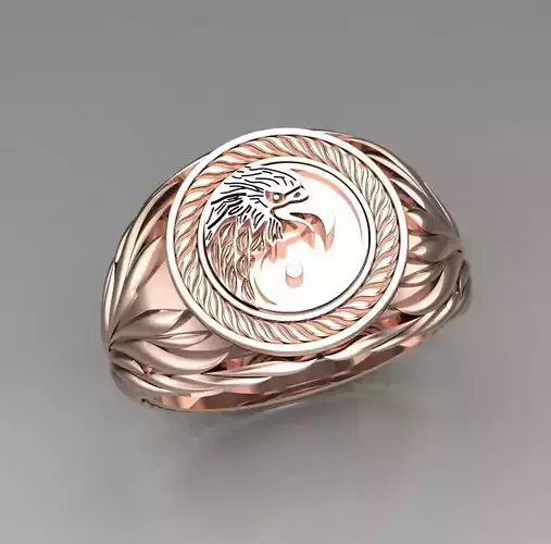 Solitaire Wedding Engagement Women Ring- Eagle Ring