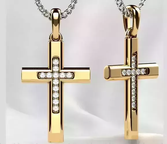 cross pendant ready for print