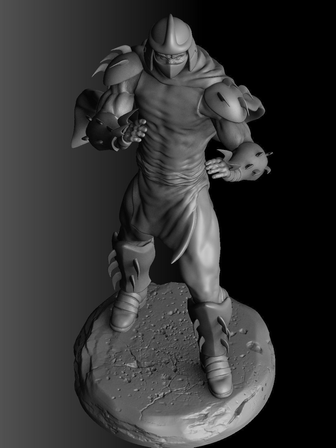 Shredder TMNT 1987 STL for 3d print 3D print model_10