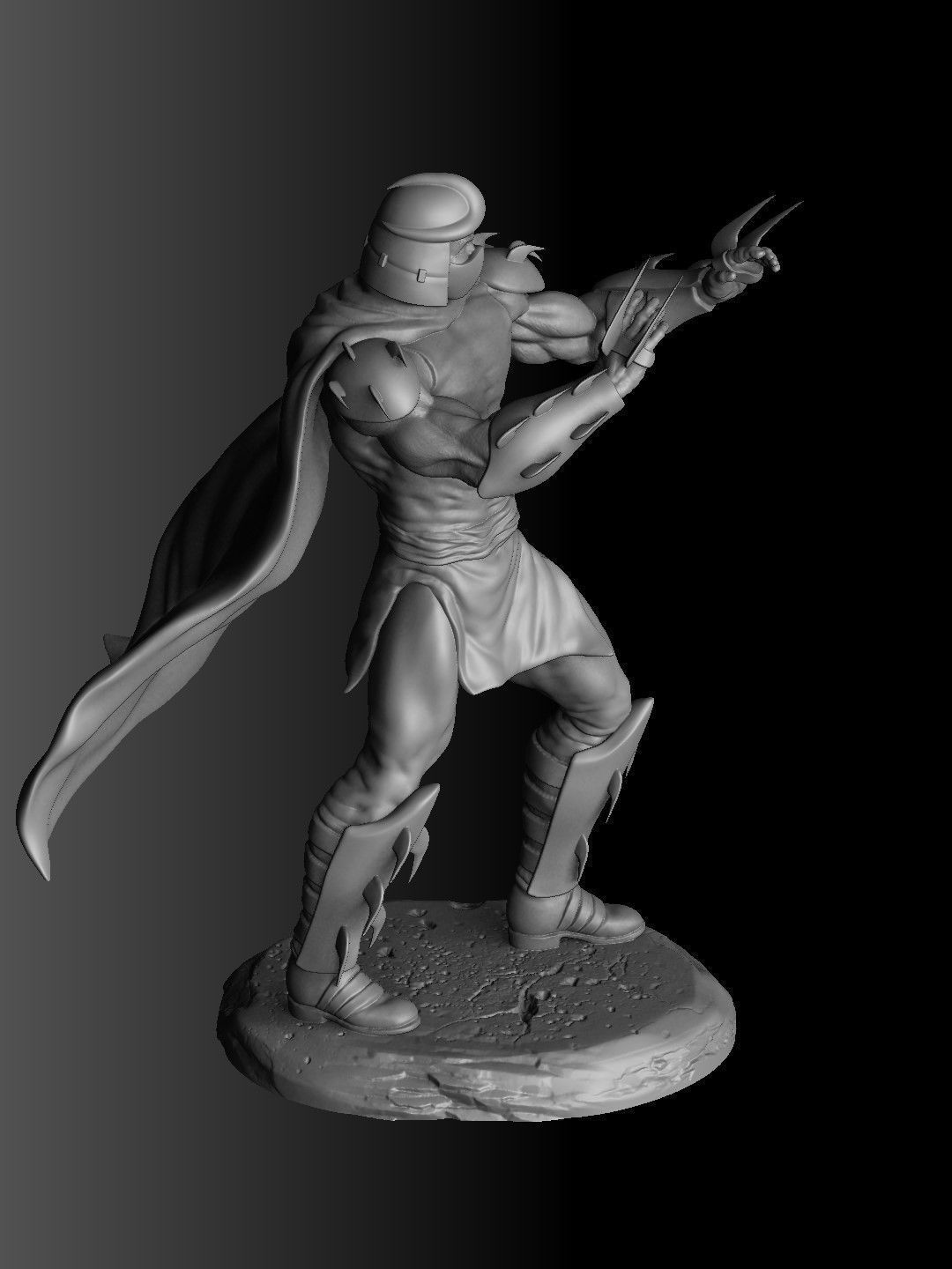 Shredder TMNT 1987 STL for 3d print 3D print model_9