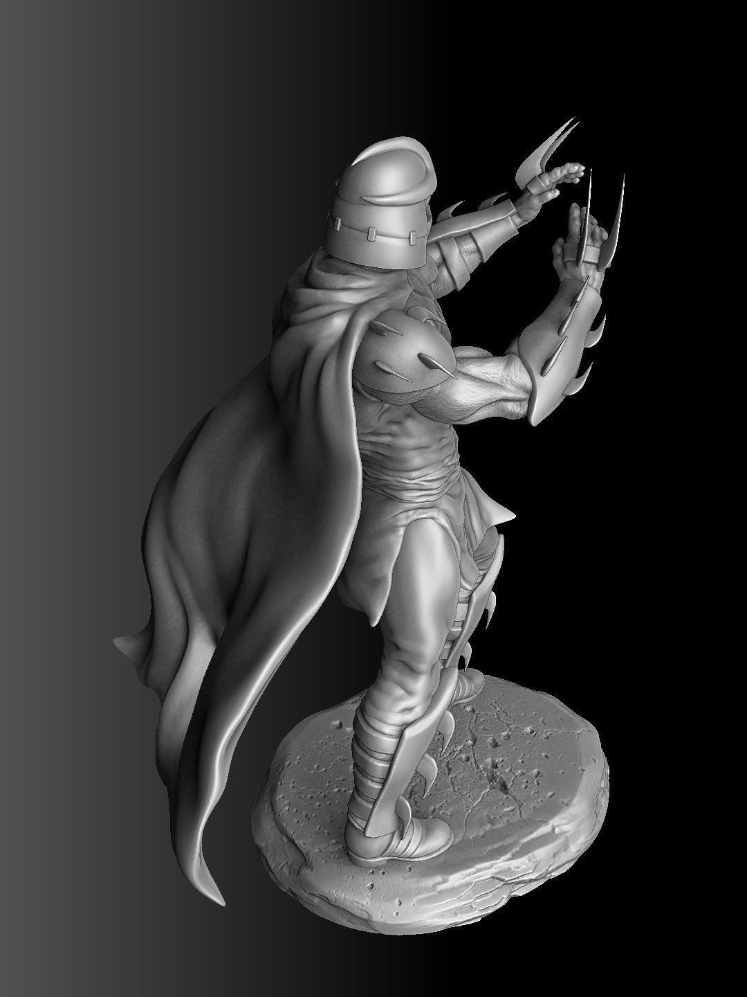 Shredder TMNT 1987 STL for 3d print 3D print model_15