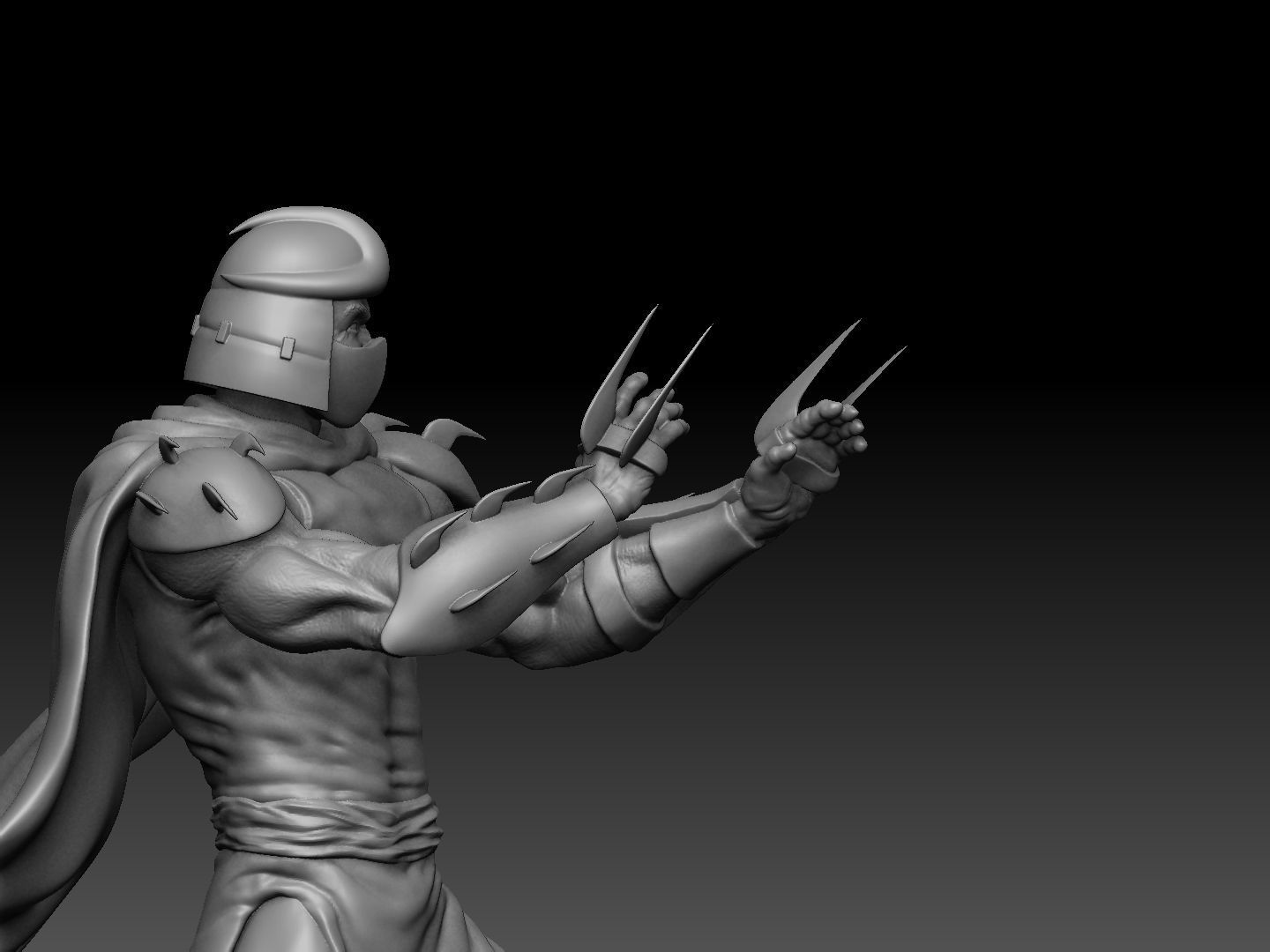 Shredder TMNT 1987 STL for 3d print 3D print model_4