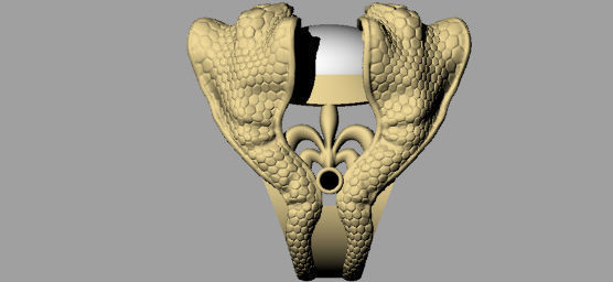 Ring snake cobra - 3dm 3D print model_2