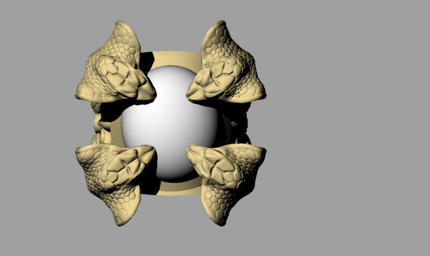 Ring snake cobra - 3dm 3D print model_8