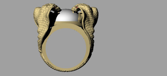 Ring snake cobra - 3dm 3D print model_9