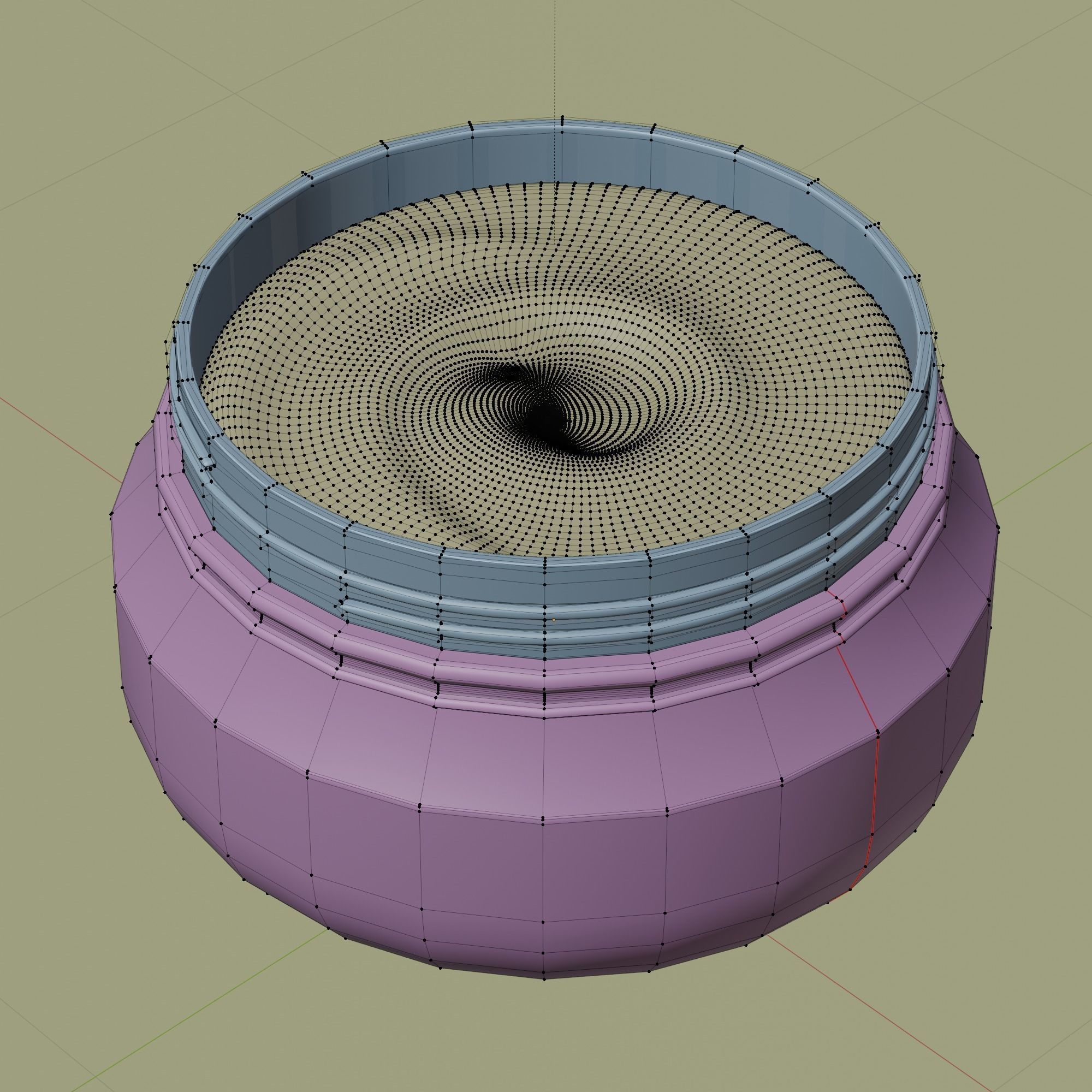 Cream Jar 50 Low-poly 3D model_8