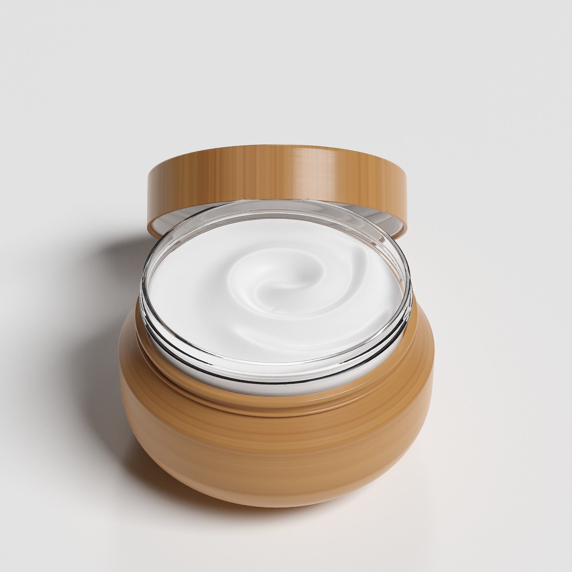 Cream Jar 50 Low-poly 3D model_5