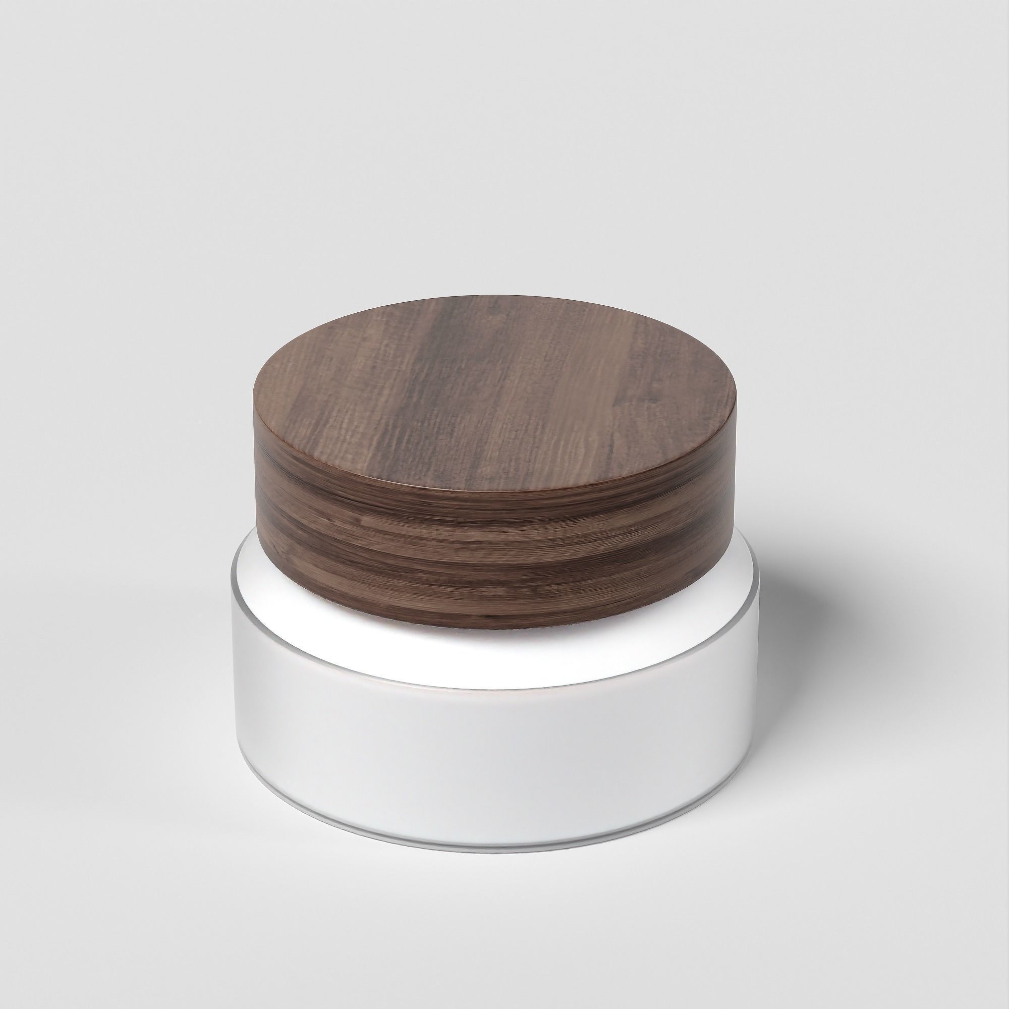Cream Jar 48 Low-poly 3D model_2