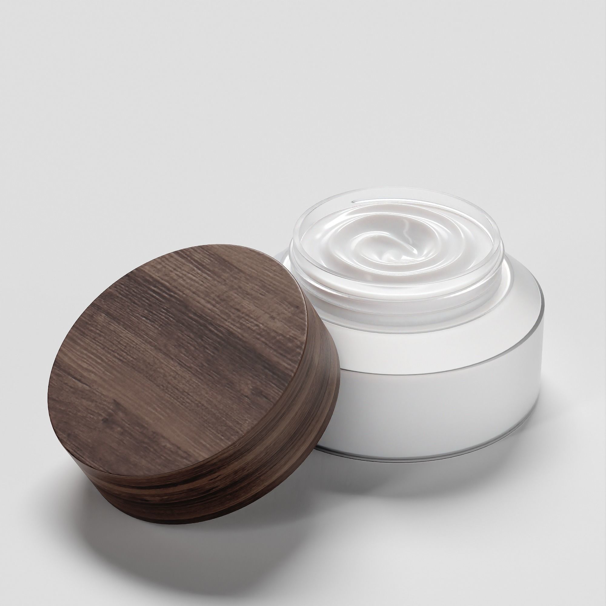 Cream Jar 48 Low-poly 3D model_6