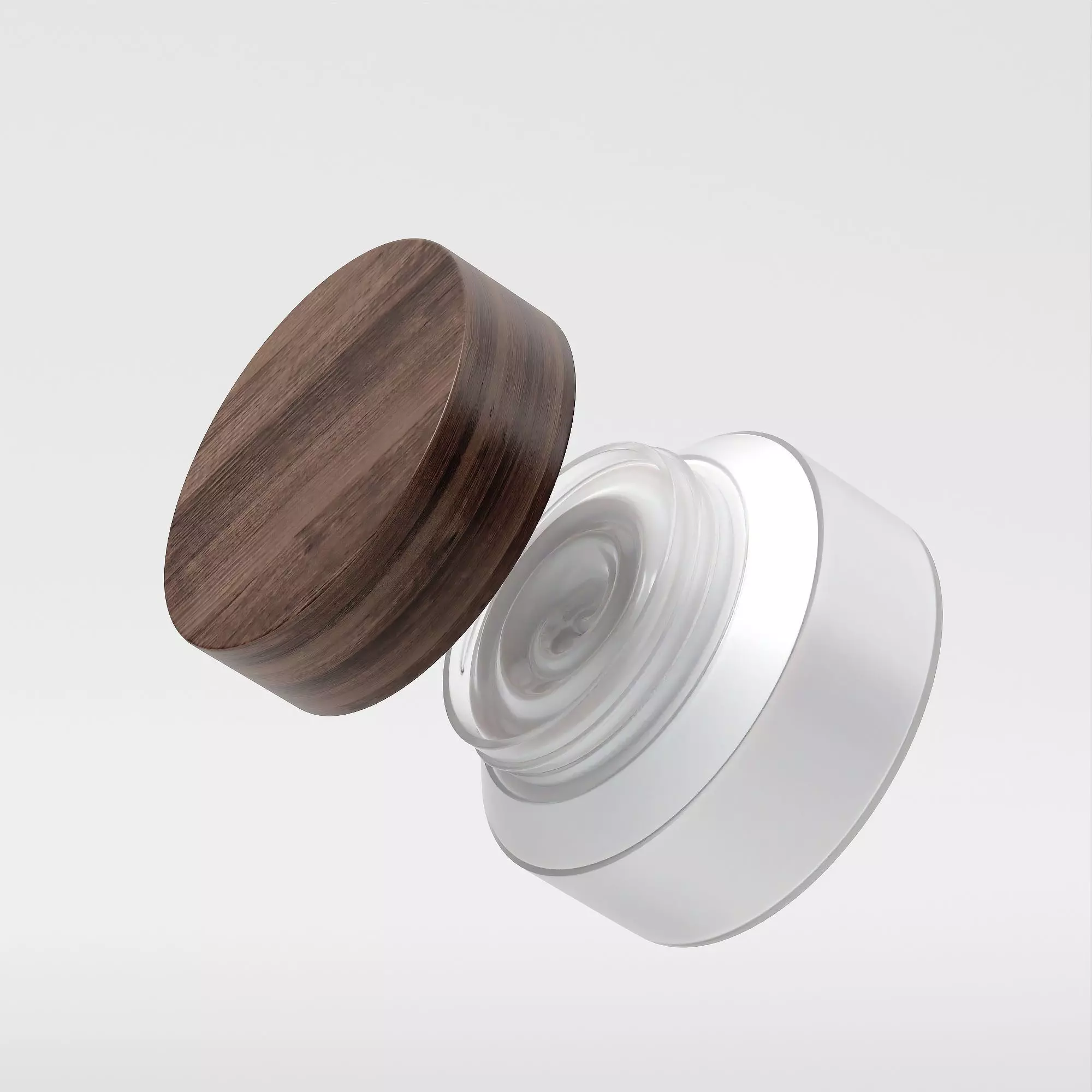 Cream Jar 48 Low-poly 3D model_0